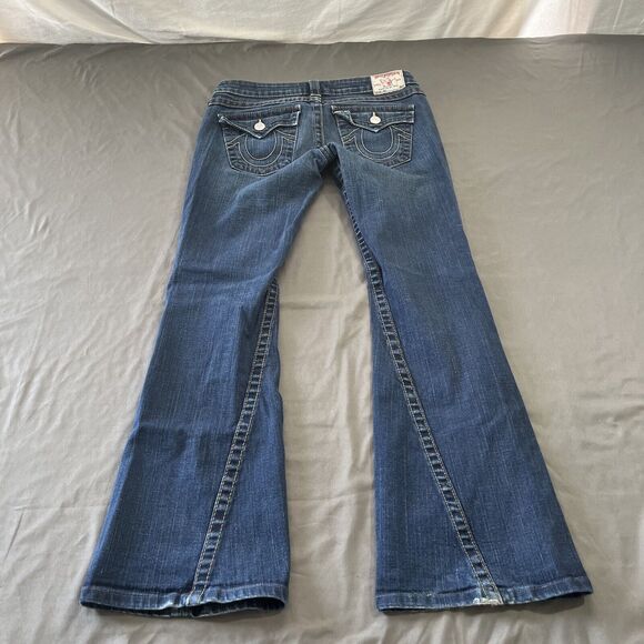 True Religion Blue Flare & Wide Leg Jeans - Picture 8 of 10